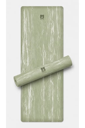 Çift Yüzeyli %100 Kauçuk Yoga Matı 5 mm - Pastel Yeşil