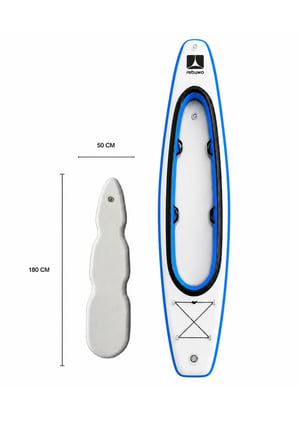 Kano ve Paddle Board Seti İkisi Bir Arada SUP Board Şişme Kano - Mavi