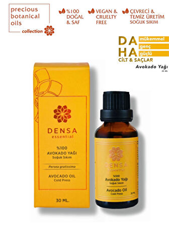 %100 Saf Avokado Yağı Soğuk Sıkım 30 Ml