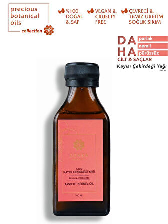 %100 Saf Kayısı Çekirdeği Yağı Soğuk Sıkım 100 Ml