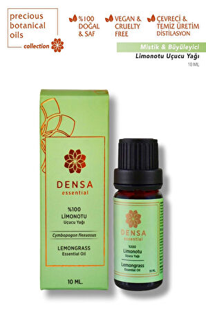 Densa Essential %100 Saf & Doğal Limonotu Uçucu Yağı 10 Ml Buhurdanlık Difüzör Aromaterapi Mum Masajı Cilt Saç Bakım
