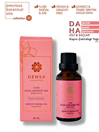 %100 Saf ve Doğal Kayısı Çekirdeği Yağı Soğuk Sıkım 30 Ml