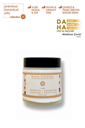 Densa Essential %100 Saf Hindistan Cevizi Yağı Soğuk Sıkım 100 ml