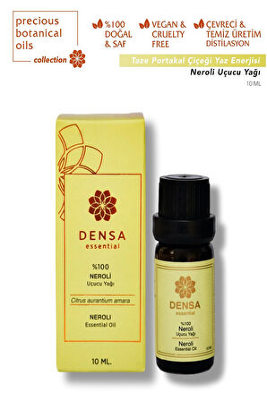 Densa Essential %100 Saf & Doğal Neroli/portakal Çiçeği Uçucu Yağı 10ml Buhurdanlık Difüzör Aromaterapi Cilt Saç Bakımı