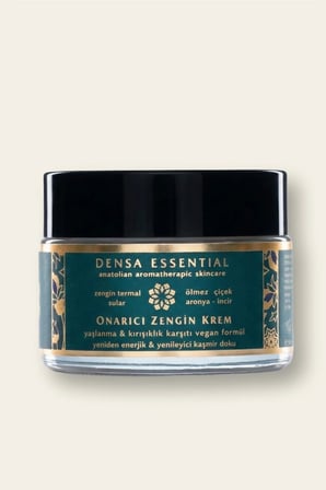 DENSA Essential Onarıcı Zengin Gece Kremi 50 ml | Retinol, Ölmez Çiçek, Shea | Kırışıklık & Yaşlanma Karşıtı Bakım