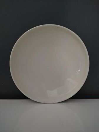 Aryıldız Tulu Marianna 19 cm Çukur Tabak Semazen Form Krem Dekorsuz 