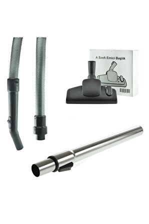Arçelik S 4240 C Uyumlu Süpürge Hortumu + Metal Boru Emici Set