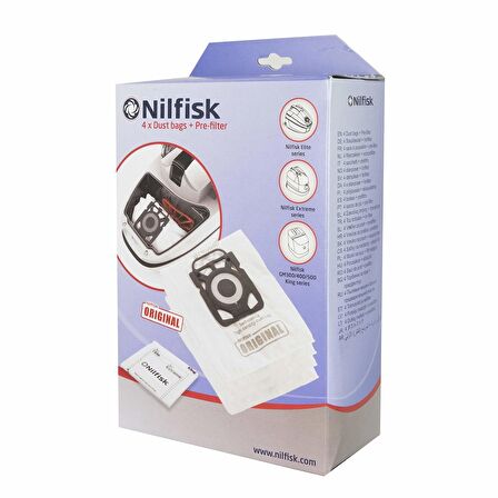 Nilfisk Elite Extreme GM300 GM400 GM500 Uyumlu Süpürge Torba