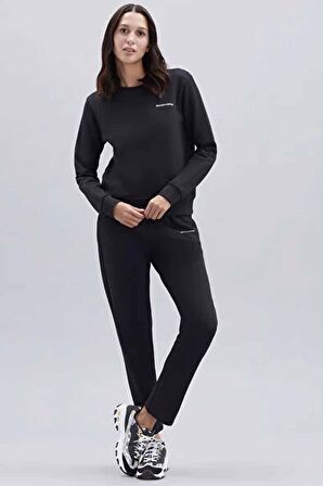 Skechers W New Basics Crew Neck Sweatshirt Kadın Sweatshirt S212182-001 Black