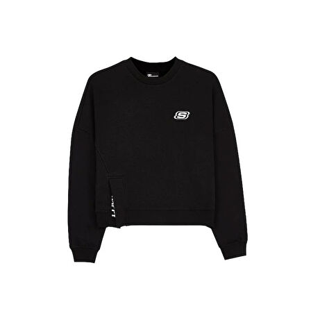 Kadın Sweatshirt W Terry Fleece Logo Print S221440-001