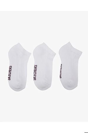Skechers S221512-100 U 3 Pack Padded Low Cut Sock Unisex Spor Çorap