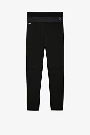 Skechers M 2Xı-Lock Pu Printed Slim Sweatpant Siyah Erkek Eşofman S231078-001