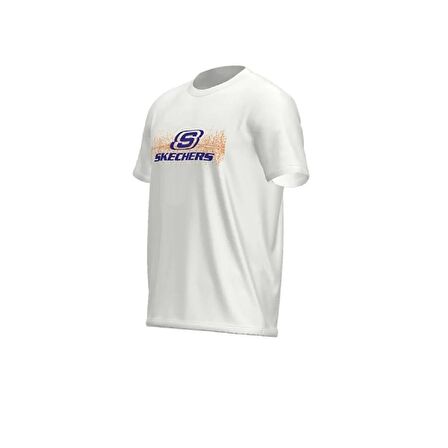 Skechers S222262 M Big Logo T-Shirt Beyaz
