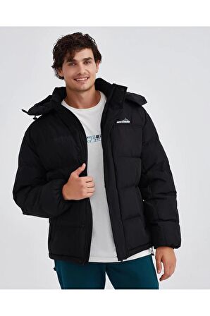 Skechers Erkek Mont Siyah M Outerwear Padded Jacket Erkek Siyah Mont S232432-001