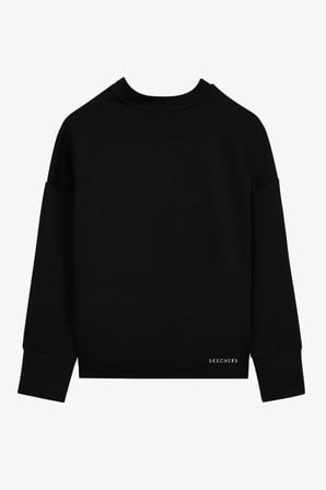 Skechers W Soft Touch Eco Crew Neck Sweatshirt Kadın Siyah Sweatshirt S232181-001