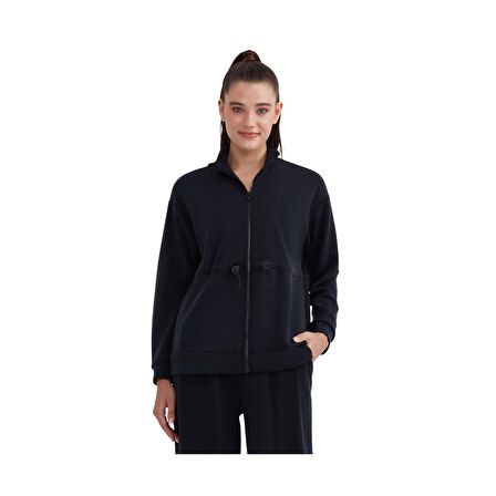 W Soft Touch Full Zip Jacket Kadın Siyah Fermuarlı Eşofman Üstü S232183-001