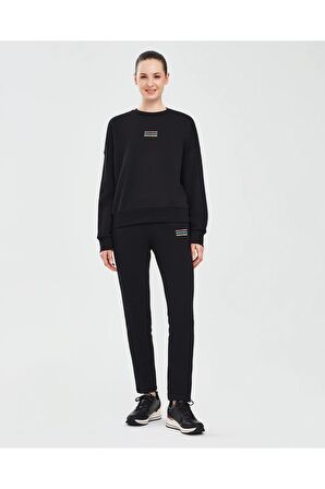 Skechers S232241-001 W Essential Crew Neck Kadın Sweatshirt