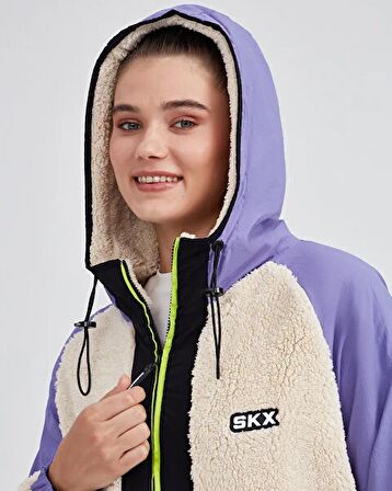 W Outdoor Fleece Full Zip Sherpa Kadın Sweatshirt