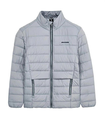 Skechers S231242 M Outerwear Padded Jacket Gri Erkek Mont