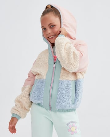 SKECHERS G Outdoor Fleece Full Zip Sherpa ÇOK RENKLİ MONT SK232176-590