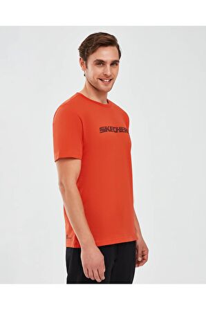 Skechers S212960-700 Graphic M Sleeve Erkek Spor Tişört