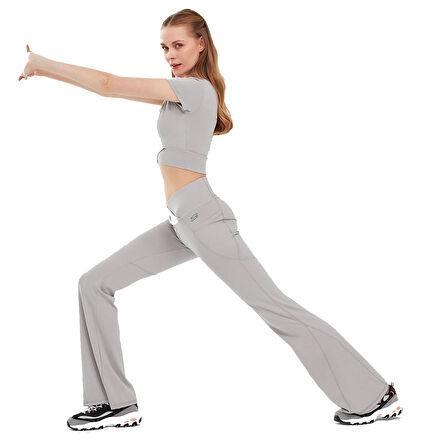 Performance Coll. Kadın Gri Günlük Stil Eşofman Altı S241135-003