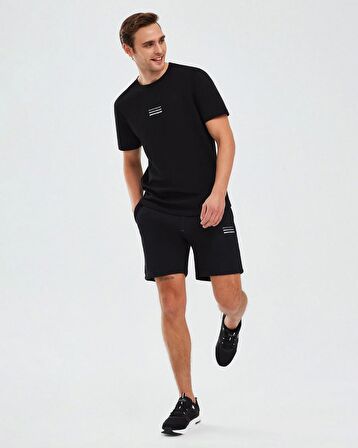 Skechers S241007-001 Essential M Sleeve Erkek Spor Tişört