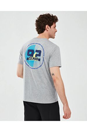 Skechers S241054-036 Graphic M Sleeve Erkek Spor Tişört