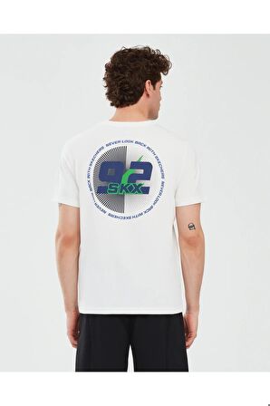 Skechers S241054-102 Graphic M Sleeve Erkek Spor Tişört