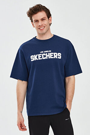 Skechers Graphic Sleeve Erkek Tişört S241070-410