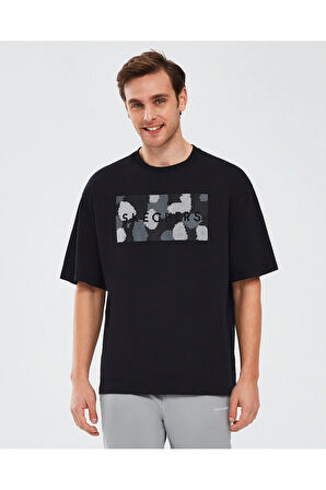 Graphic T-Shirt M Short Sleeve Erkek Siyah Tshirt S241076-001