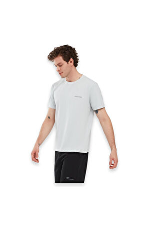 Skechers S241166 Organic Collm Sleeve Gri Erkek T-Shirt