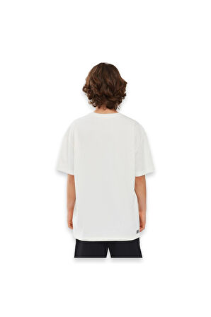 Skechers Sk241020 Graphic Tee Sleeve Kırık Beyaz Çocuk T-Shirt