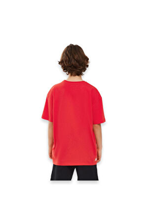 Skechers Sk241020 Graphic Tee Sleeve Kırmızı Çocuk T-Shirt