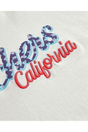 Skechers Sk241040 Graphicteeg Sleeve Kırık Beyaz Çocuk T-Shirt