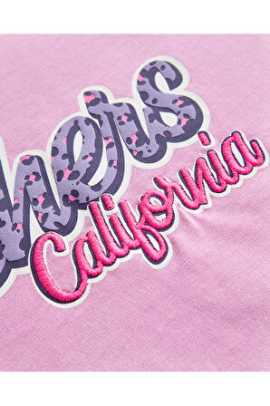 Skechers Sk241040 Graphicteeg Sleeve Pembe Çocuk T-Shirt