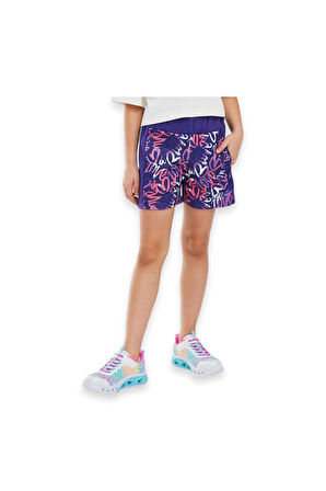 Skechers Sk241043 2Xi-Lock G 3 Inch Mor Kız Çocuk Şort