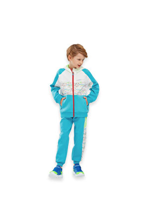 Skechers Sk241075 2Xi-Lock FullZip Hoodie Beyaz Erkek Çocuk Ceket