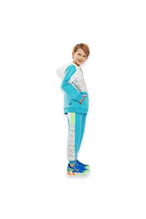 Skechers Sk241075 2Xi-Lock FullZip Hoodie Beyaz Erkek Çocuk Ceket