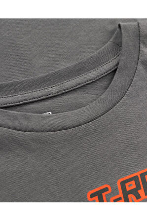 Skechers Sk241093 Graphic Tee B Sleeve Gri Erkek Çocuk T-Shirt