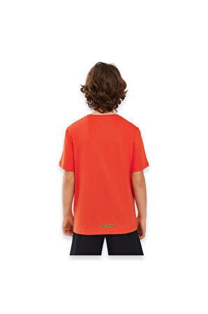 Skechers Sk241093 Graphic Tee Sleeve Turuncu Erkek Çocuk T-Shirt