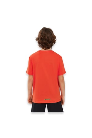 Skechers Sk241093 Graphic Tee Sleeve Turuncu Erkek Çocuk T-Shirt