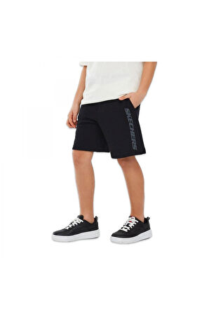 Skechers Sk241097 Essential B 5 Inch Siyah Erkek Çocuk Şort