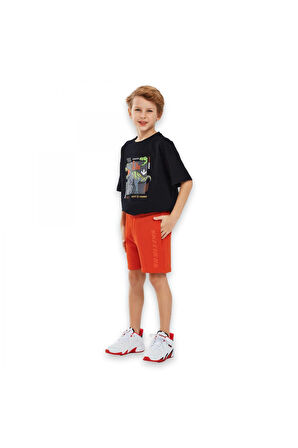 Skechers Sk241097 Essential B 5 Inch Turuncu Erkek Çocuk Şort