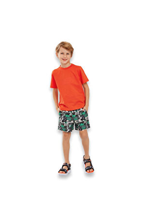 Skechers Sk241104 Swimwear B 5 Inch Swim Turkuaz Erkek Çocuk Şort