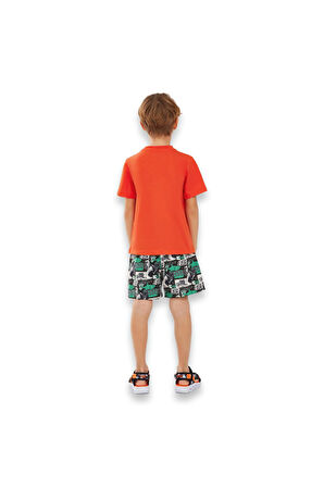 Skechers Sk241104 Swimwear B 5 Inch Swim Turkuaz Erkek Çocuk Şort