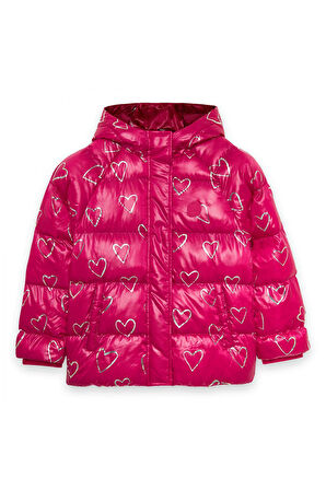 Skechers Sk242110 G Outerwear Padded Jacket Pembe Kız Çocuk Mont