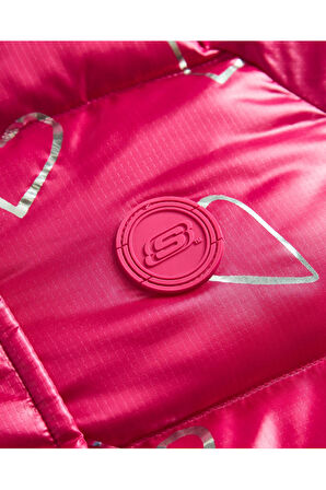Skechers Sk242110 G Outerwear Padded Jacket Pembe Kız Çocuk Mont