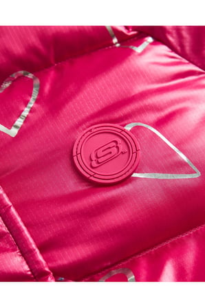 Skechers Sk242110 G Outerwear Padded Jacket Pembe Kız Çocuk Mont