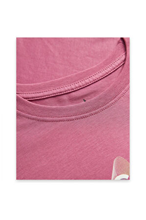 Skechers S242142 W Light Weight Regular Pembe Kadın T-Shirt